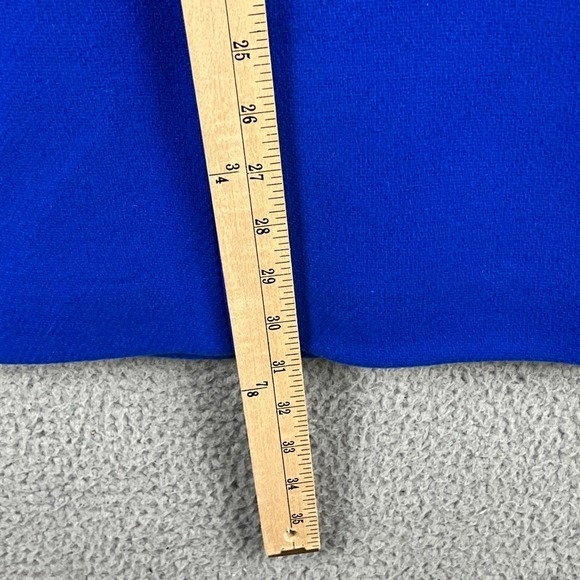 J. CREW Italian Stadium Cloth Lodge Italian Wool Coat Quilt Lined Blue Womens 6P - Picture 13 of 14